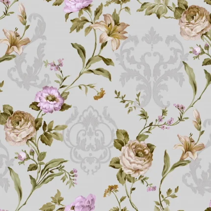 Pink Embossed Seven Adawall Wallpaper 7803-3